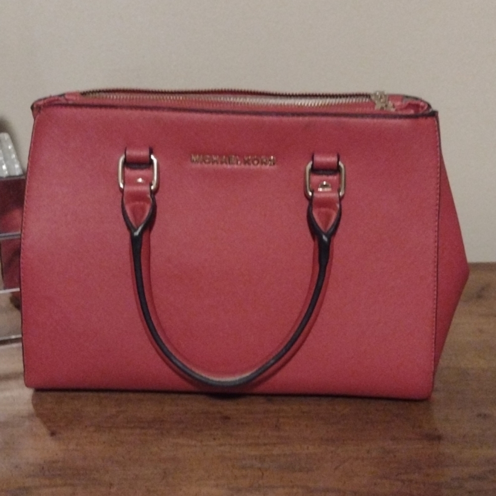 MK Leather Satchel Handbag